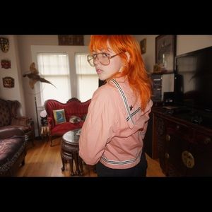 Gaultier junior pink sailor cropped top